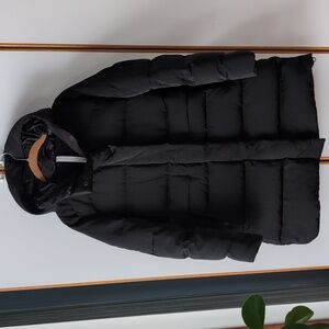Lululemon In a Flurry Black Parka Jacket 4 Hooded Down Puffy M 6 8
